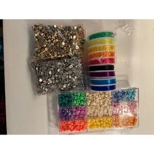 Pony Bead Bracelet Making gold & silver alphabet Beads, String, Taylor Swift